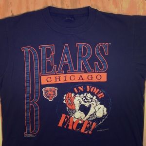 Chicago Bears Vintage Taz Looney toons Tshirt